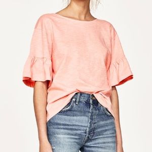 Ruffle Sleeve Shirt